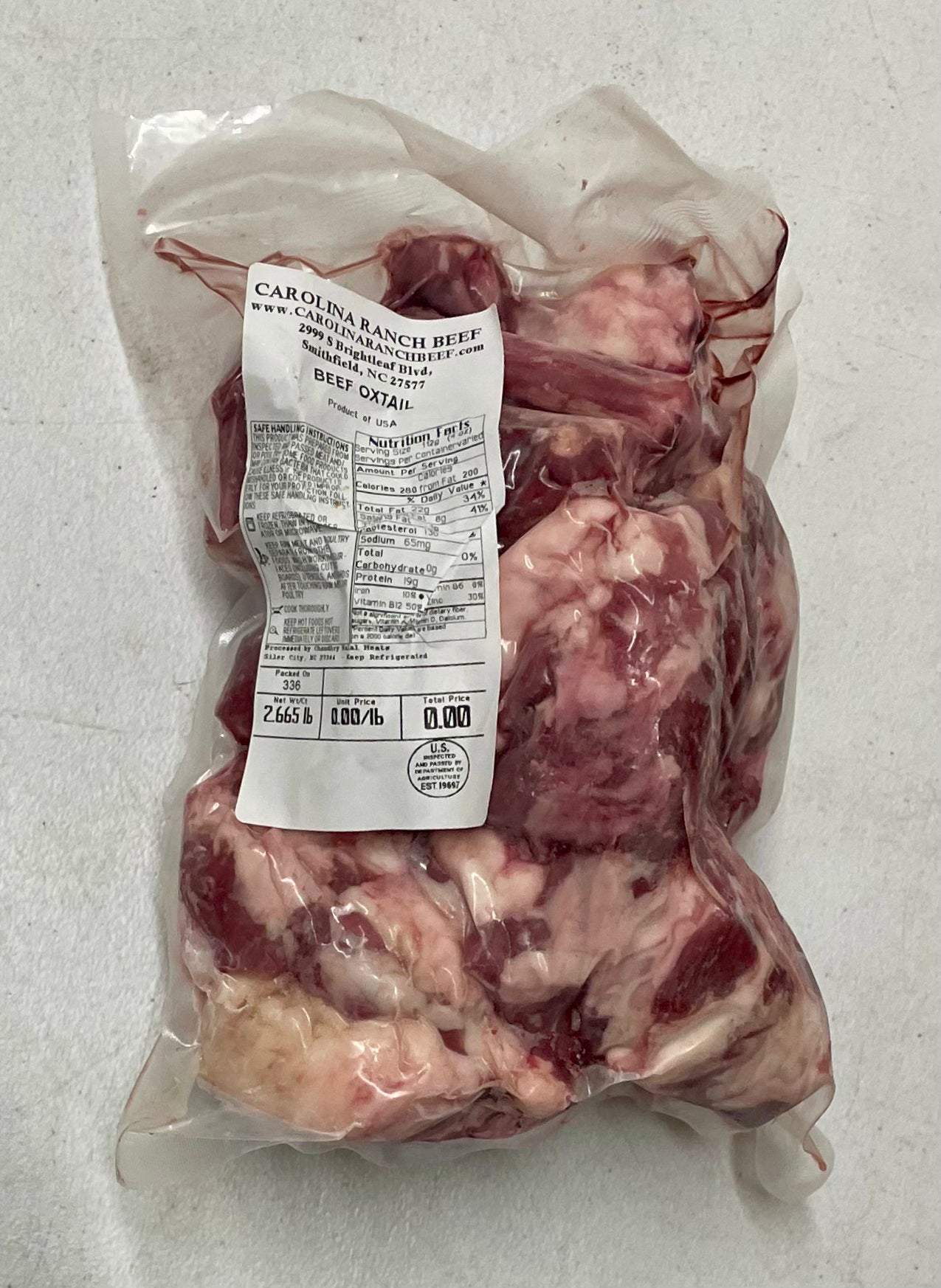 Beef Ox Tail (Clayton, NC)