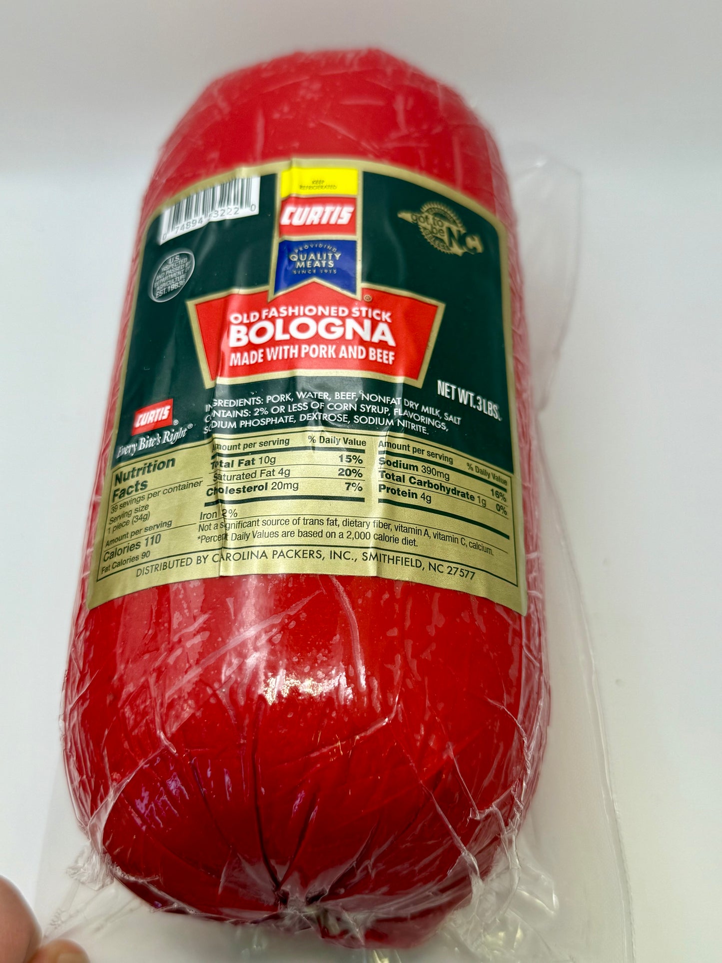 Curtis Stick Bologna Special (2 sticks)- Free Shipping in many states East of the Mississippi