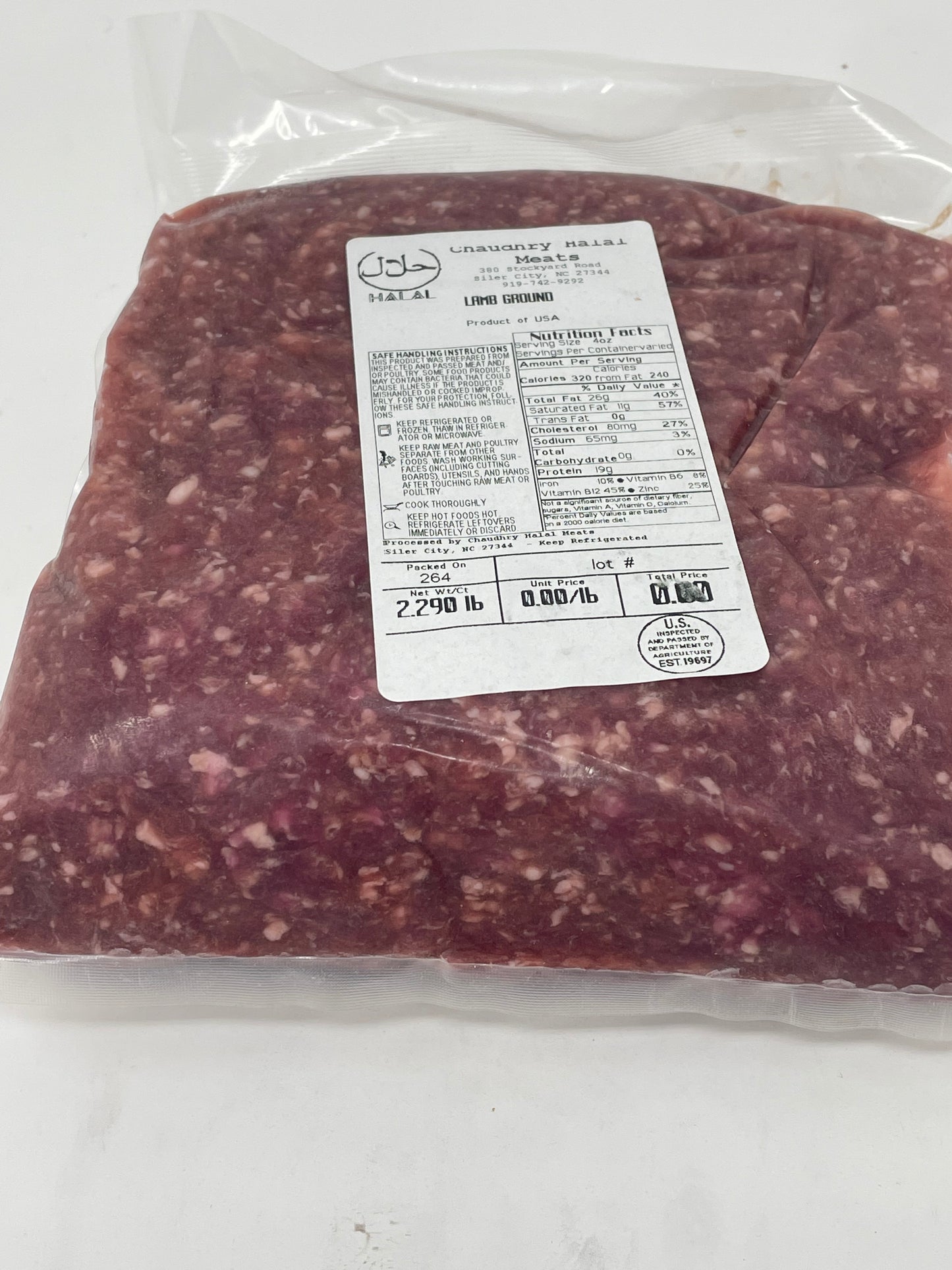 Ground Lamb 2lb+