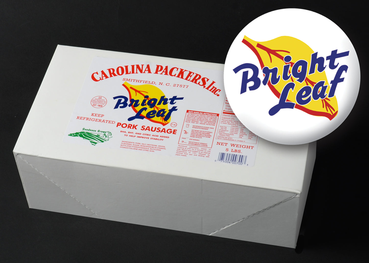 3lbs Bright Leaf Fresh Country Style Sausage (Bulk)