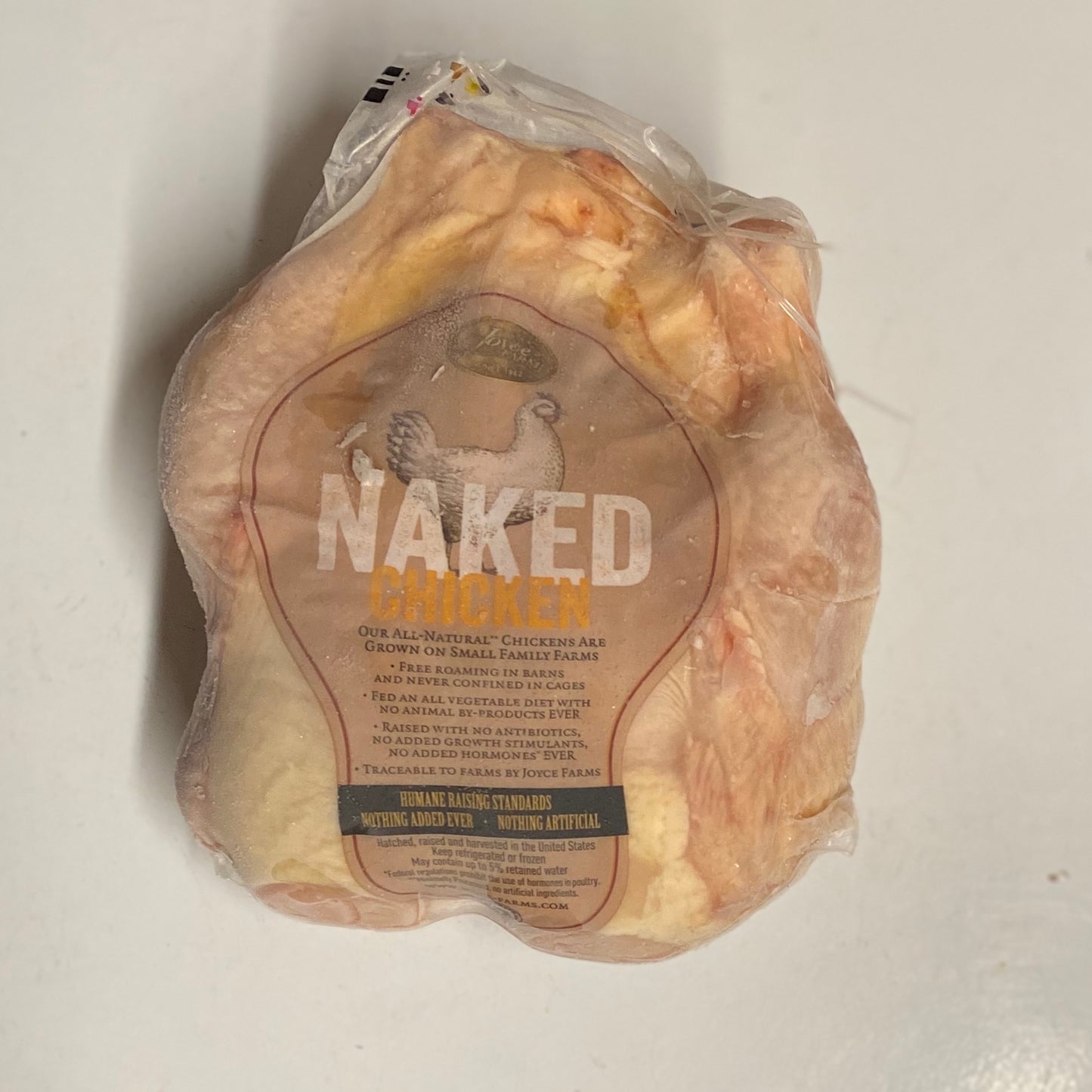 Whole Joyce Farms Naked Chicken