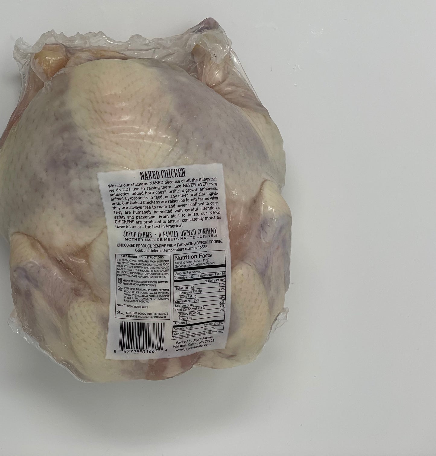 Whole Joyce Farms Naked Chicken
