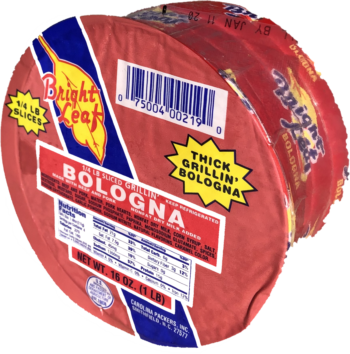 Bright Leaf Bologna Thick Grillin' Sliced