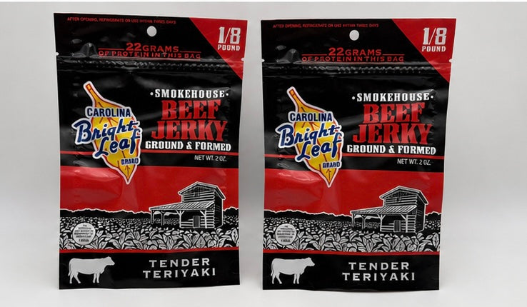 Bright Leaf Beef Jerky Tender Teriyaki 2 oz