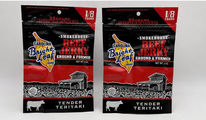 Bright Leaf Beef Jerky Tender Teriyaki 2 oz