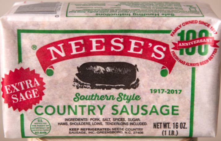 Neeses Sausage Extra Sage – Roots for Strength-Meats,Meals, & Ministry