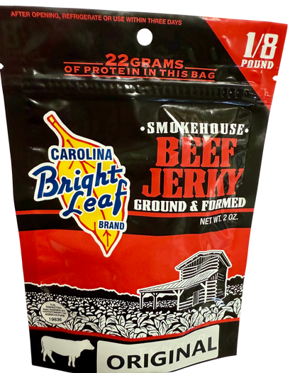 Bright Leaf ORIGINAL SMOKEHOUSE Beef Jerky 2 oz
